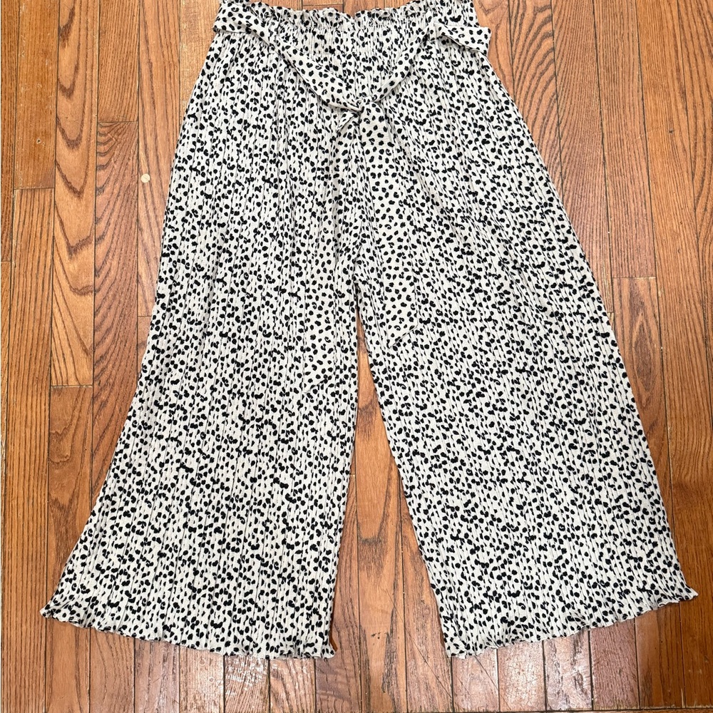 Alice Blue Black and White Patterned Pants